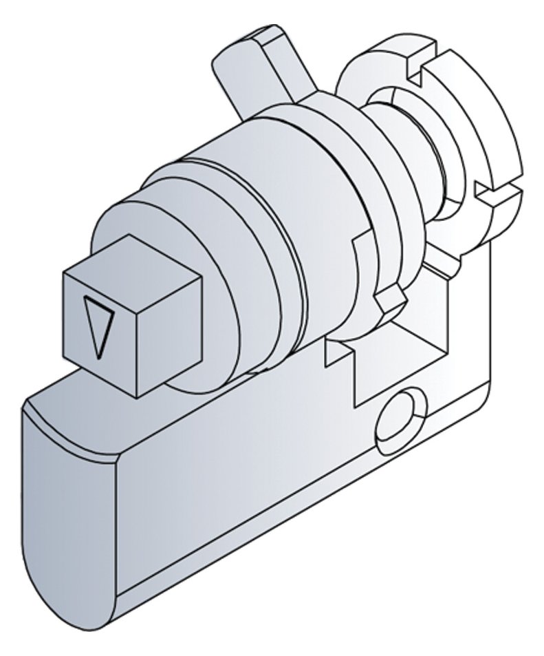 SCHROFF ZYLINDER 8MM SQUARE BIT 27230063