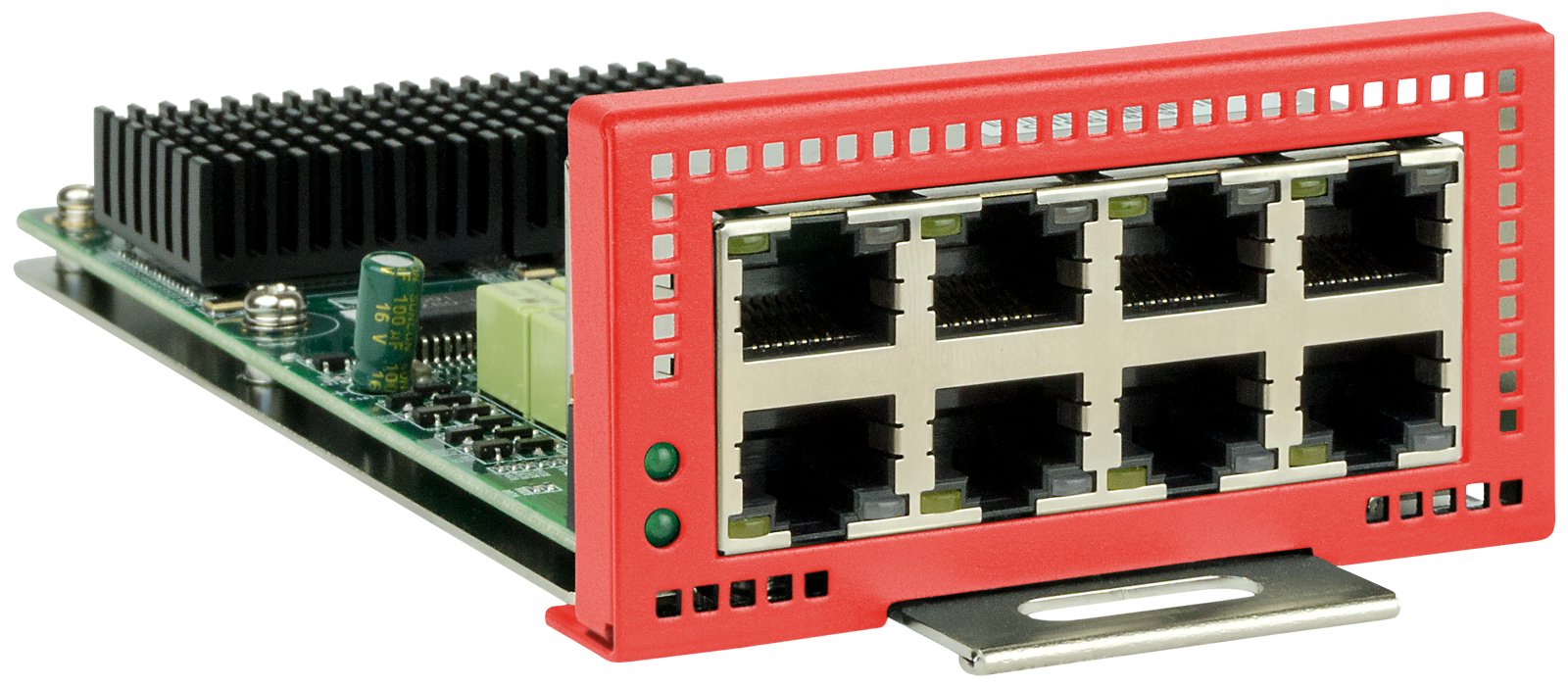 Securepoint Erweiterungskarte 8 Port GBit Ethernet für RC300 G3 - RC400 G3 - RC1000 G3 - … - Rot - Netzwerkmodul