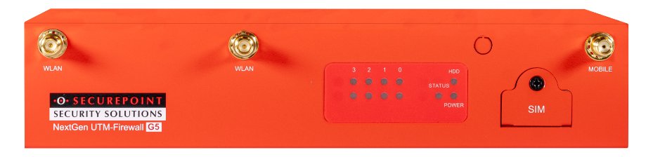 Securepoint RC100 G5 Security UTM-Appliance - 3740 Mbit/s - 690 Mbit/s - 1800 MB/s - 802.11a - 802.11b - 802.11g