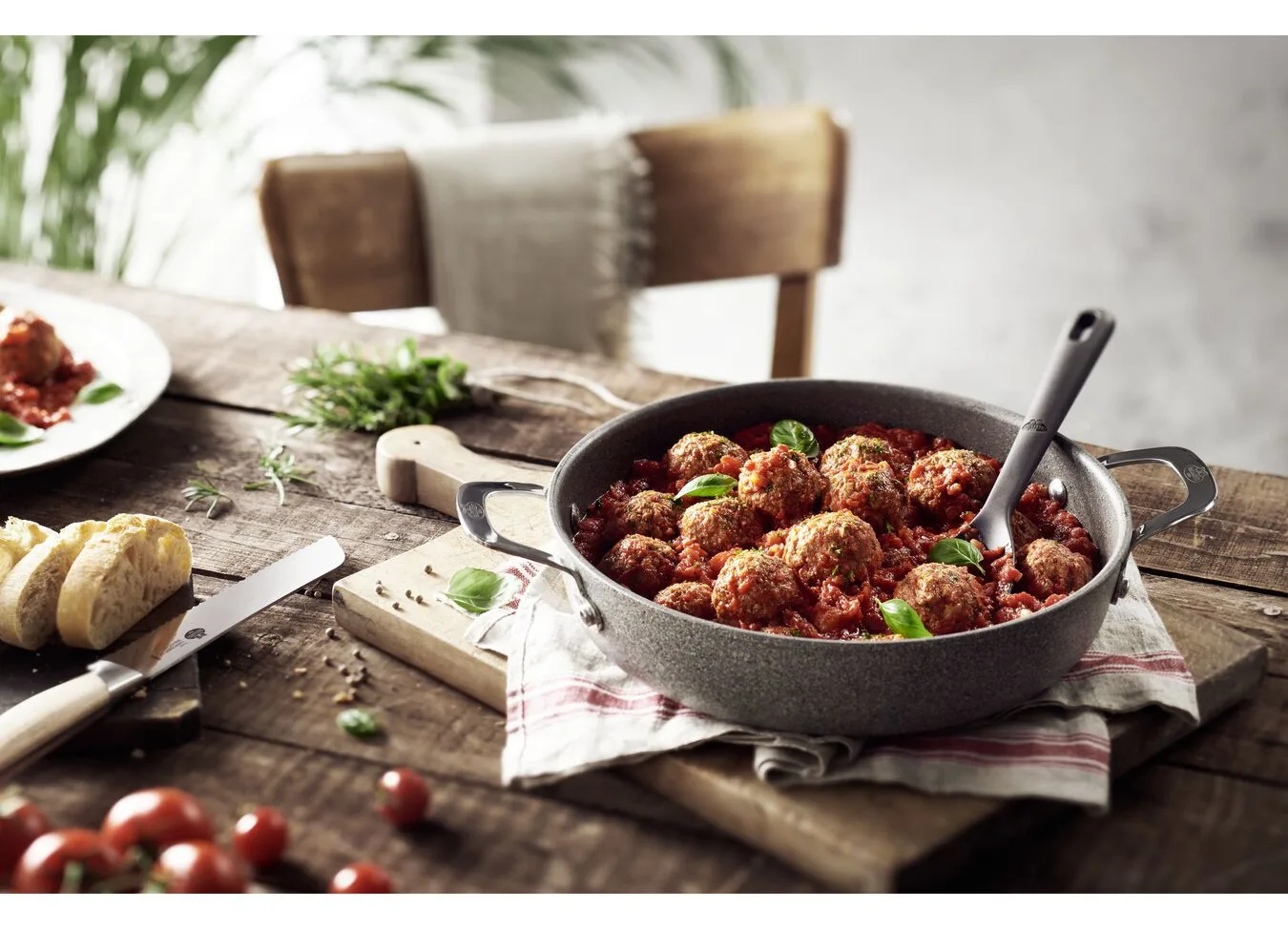 Ballarini 75002-811-0 - Rund - Serving pan - Grau - Granite/Titanium - Aluminium - Glas, Ansicht 2