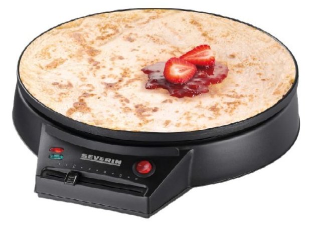 SEVERIN CM 2198 - Crêpeplatte - 1 kW - Schwarz