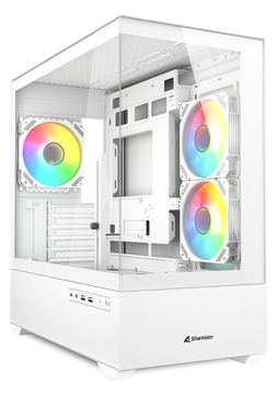 Sharkoon Gehäuse MK6 RGB Micro-ATX 1x Glas weiß - Midi/Minitower - ATX von LumaTech