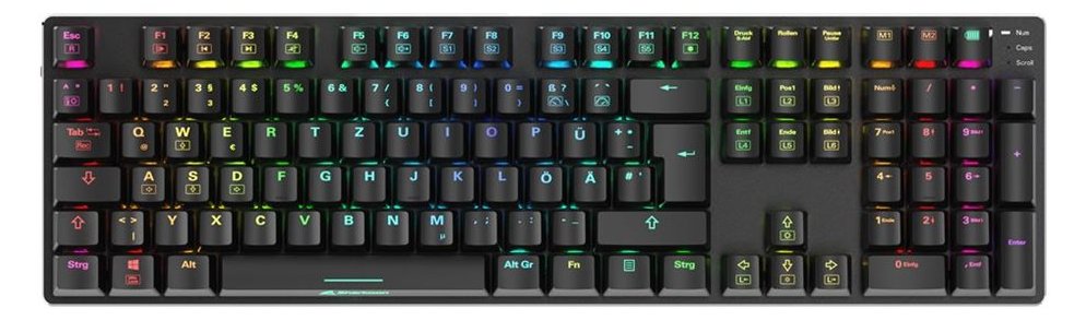 Sharkoon SKILLER SGK36W Red - TL: Deutsch, QWERTZ