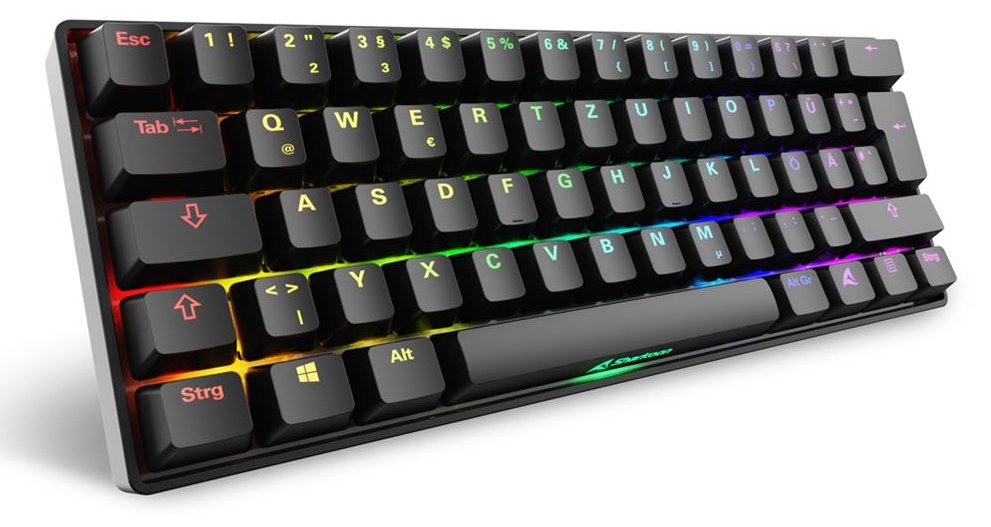 Sharkoon Skiller SGK50 S4 Gen2 schwarz Gateron Yellow - TL: Deutsch, QWERTZ