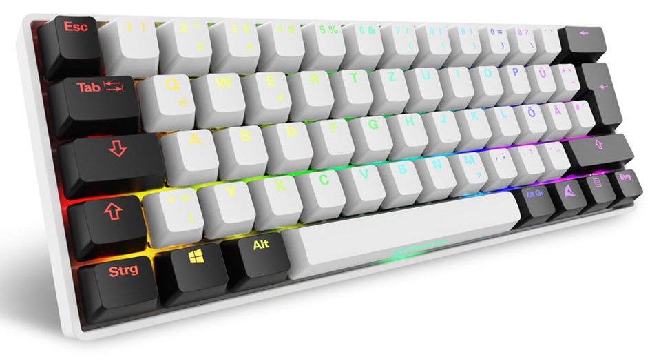 Sharkoon Skiller SGK50 S4 Gen2 weiss Gateron Yellow - TL: Deutsch, QWERTZ