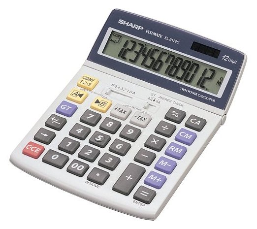 Sharp EL-2125C - Desktop-Taschenrechner - 12 Stellen