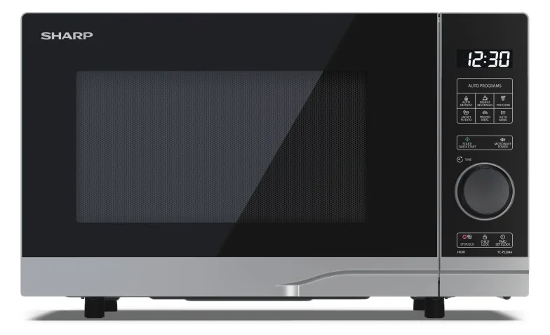 Sharp YC-PS204AE-S Mikrowelle 20L schwarz/silber, Ansicht 2