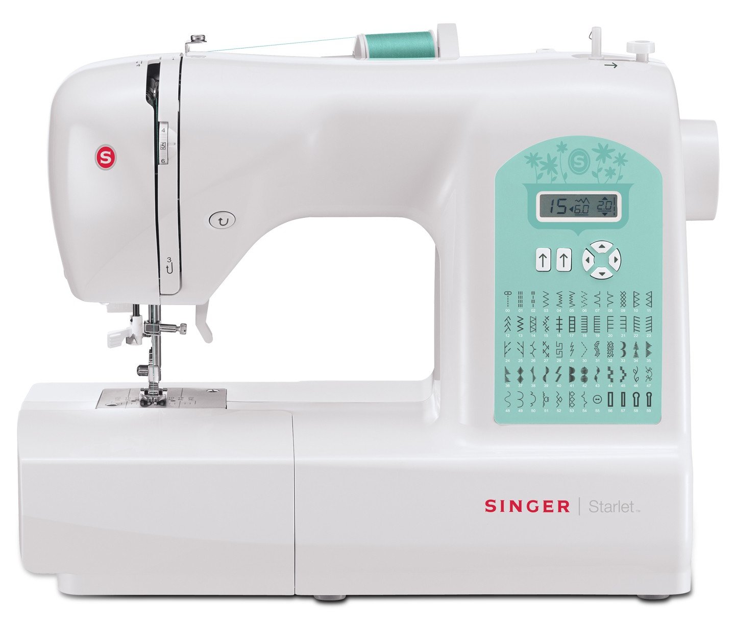 Singer Starlet - Automatische Nähmaschine - Sägen - 1 Schritt - LCD - Tasten - 5 mm