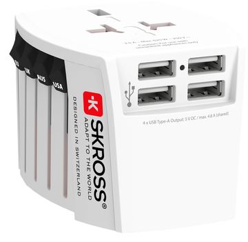 SKROSS 1302961 Reiseadapter MUV USB 4xA - Adapter von LumaTech