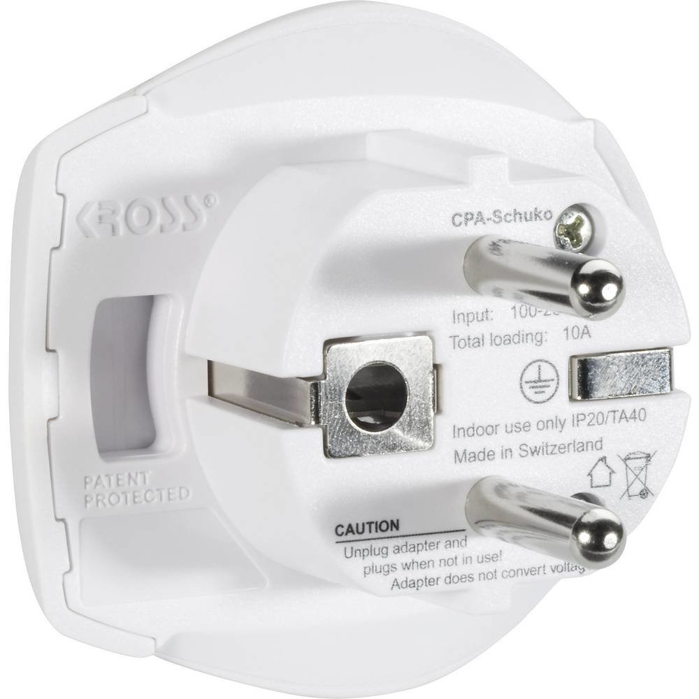 SKROSS Country Adapter World to Europe - Adapter für Power Connector - Typ F (S)