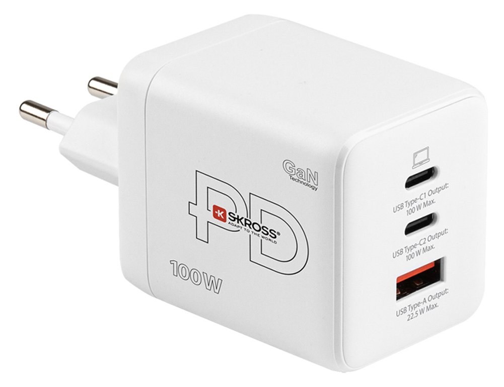 SKROSS Power Charger 100W GaN Combo EU