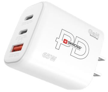 SKROSS Power Charger 65W PD GaN EU von LumaTech