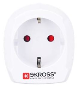 SKROSS World Travel Adapter - Adapter für Power Connector - Typ F/E (R) von LumaTech