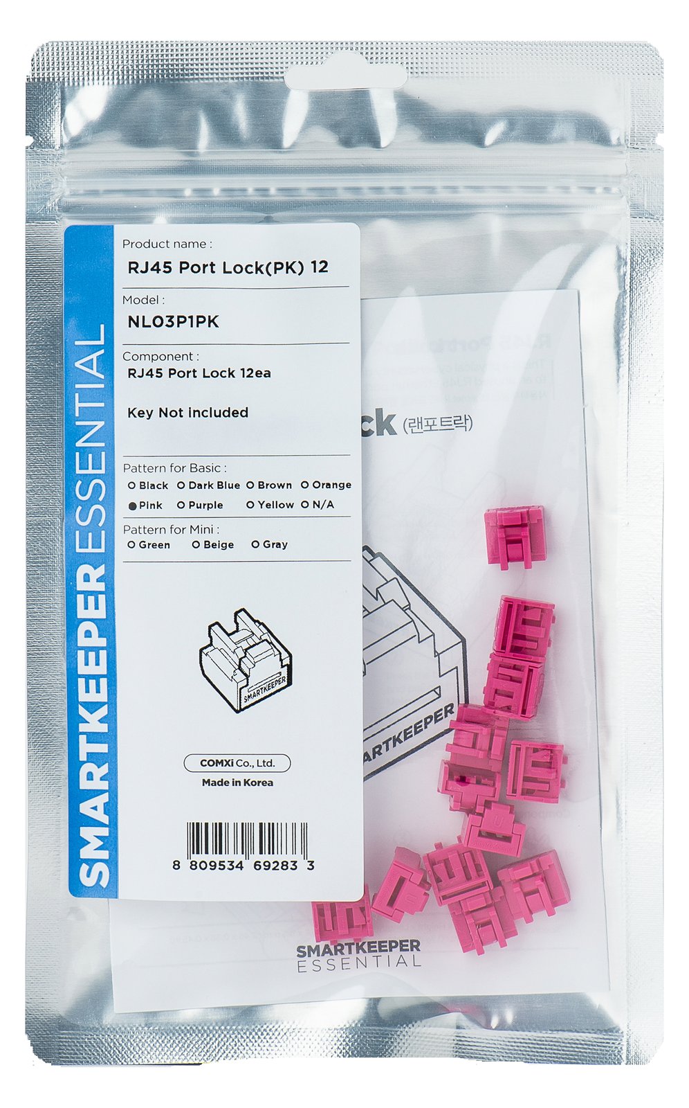 Smart Keeper BasicRJ45 Port Blocker pink 12 Stk.