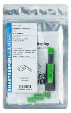 Smart Keeper MiniDisplayPort Blocker grün 4 Stk.+Key von LumaTech