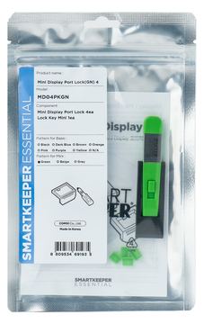 Smart Keeper MiniMiniDisplayPort Blocker grün 4 Stk.+Key von LumaTech