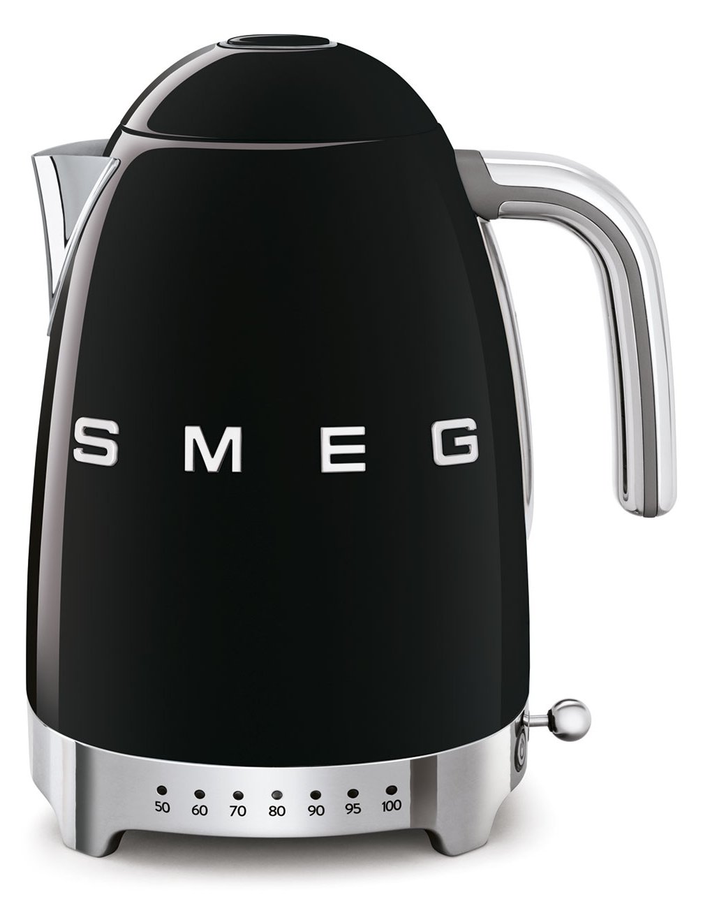 SMEG KLF04BLEU - 1,7 l - 2400 W - Schwarz - Kunststoff - Edelstahl - Regelbare Temperatur - Wasserstandsanzeige