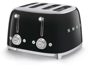 SMEG TSF03BLEU - 4 Scheibe(n) - Schwarz - Kunststoff - Edelstahl - Tasten - Niveau - Drehregler - 50's Style - 2000 W von LumaTech