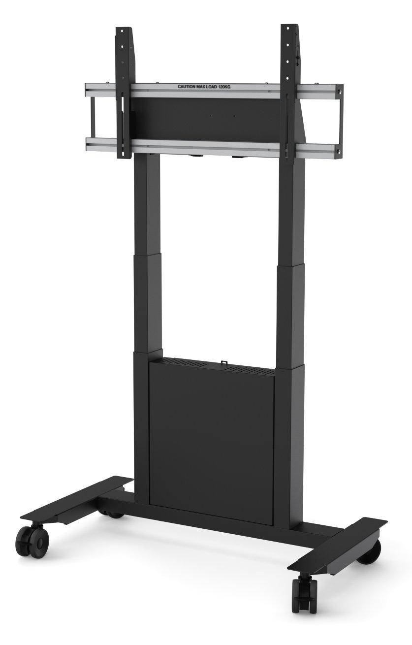 SMS Func - Aufstellung - motorisiert - für Flachbildschirm - Schwarz - Bildschirmgröße: von 116,8 cm (ab 46)