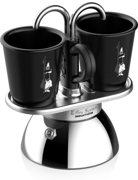 Bialetti 7310 - Mokka-Kanne - Silber - Edelstahl - 2 Tassen - 92 mm - 90 ml