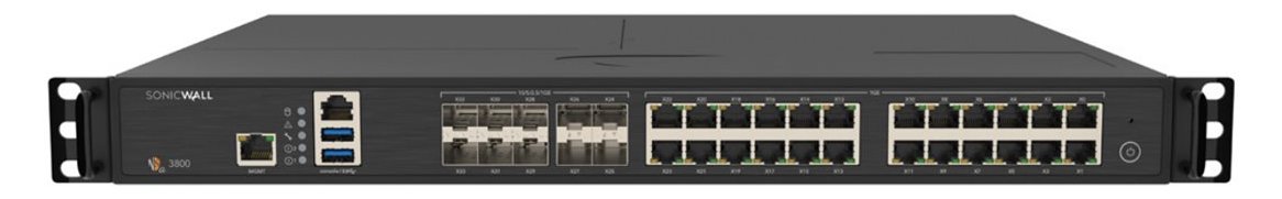 SonicWALL Gen 8 NSa Series 3800 - Sicherheitsgerät - 10GbE, 5GbE - 1U - SonicWALL Secure Upgrade Plus Advanced Edition