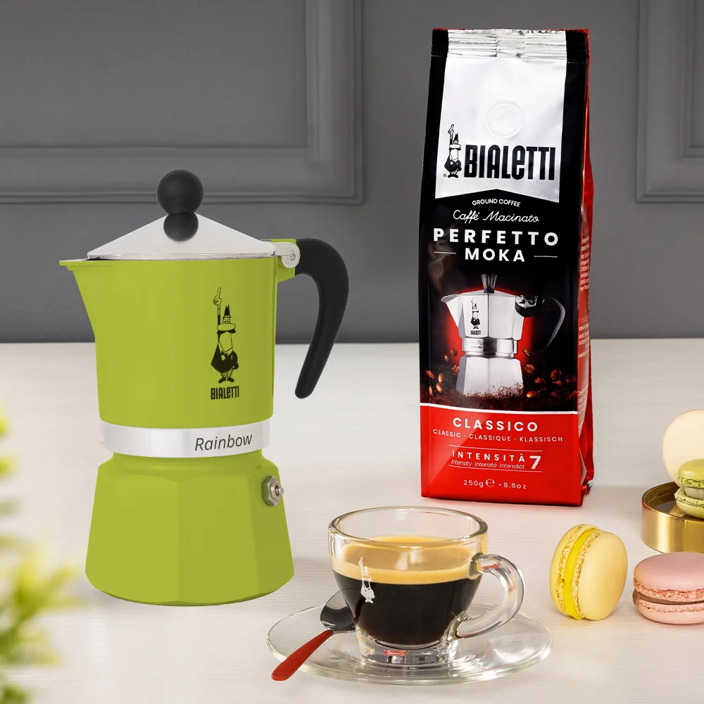 Bialetti Rainbow - Kaffeemaschine - grün, Ansicht 2