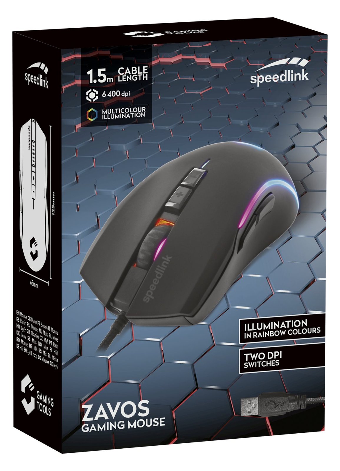 SPEEDLINK ZAVOS - Maus - rechts- und linkshändig