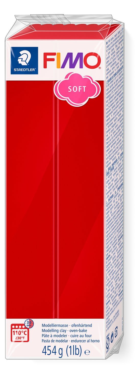 STAEDTLER FIMO 8021 - Modellierton - Rot - 1 Stück(e) - 1 Farben - 110 °C - 30 min