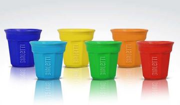 Bialetti Tasse - achteckig - Multicolor (Packung mit 6) von LumaTech