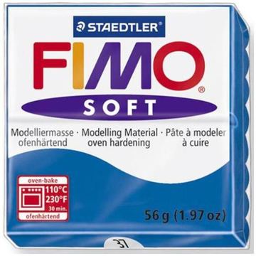 STAEDTLER FIMO soft - Modellierton - Blau - 110 °C - 30 min - 56 g - 55 mm von LumaTech