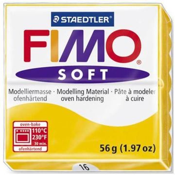 STAEDTLER FIMO soft - Modellierton - Gelb - 110 °C - 30 min - 56 g - 55 mm von LumaTech