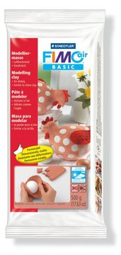 STAEDTLER FIMOair basic 8100 - Modellierton - Terrakotta - 1 Stück(e) - Matt - 1 Farben - 500 g von LumaTech