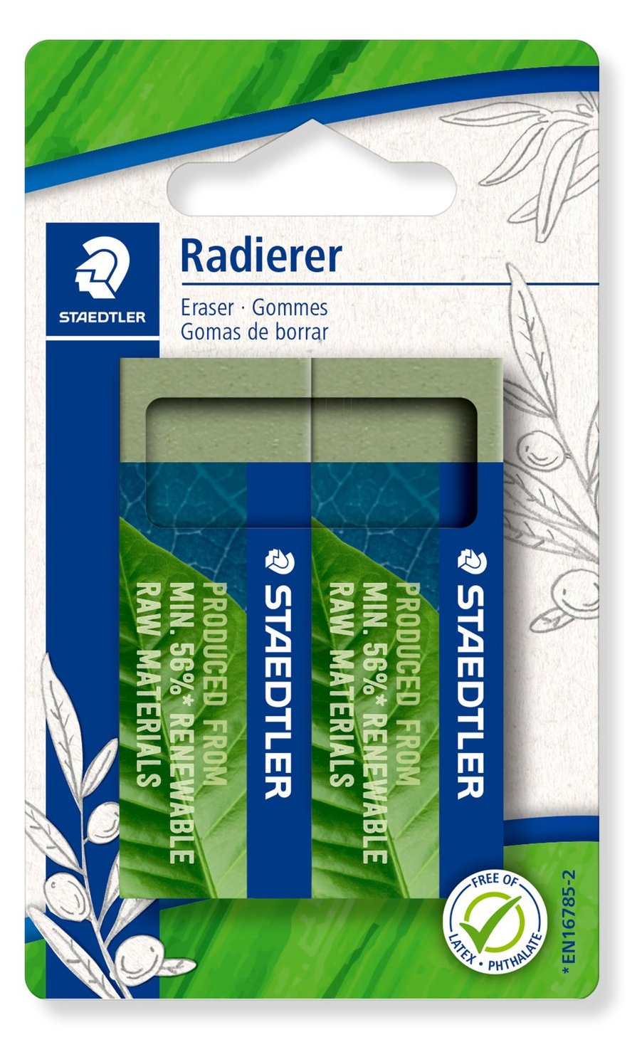 STAEDTLER Radierer 526 80 renew mat 56% BK2