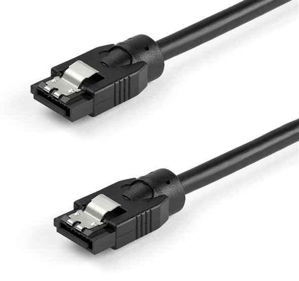 StarTech.com 0.6 m Round SATA Cable - Latching Connectors - 6Gbs SATA Cable - SATA-Kabel - Serial ATA 150/300/600