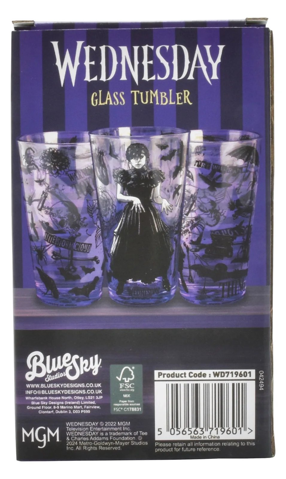 BLUE SKY Wednesday - Glas Tumbler 460ml, Ansicht 4