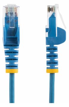 StarTech.com 1,5 m Cat6-Kabel - Schlankes Cat6-Patchkabel - Blau - Snagless RJ45-Anschlusse von LumaTech