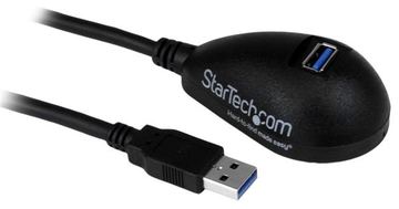 StarTech.com 1,5m SuperSpeed USB 3.0 Desktop Verlängerungskabel / Dockingkabel - Stecker / Buchse - Schwarz von LumaTech