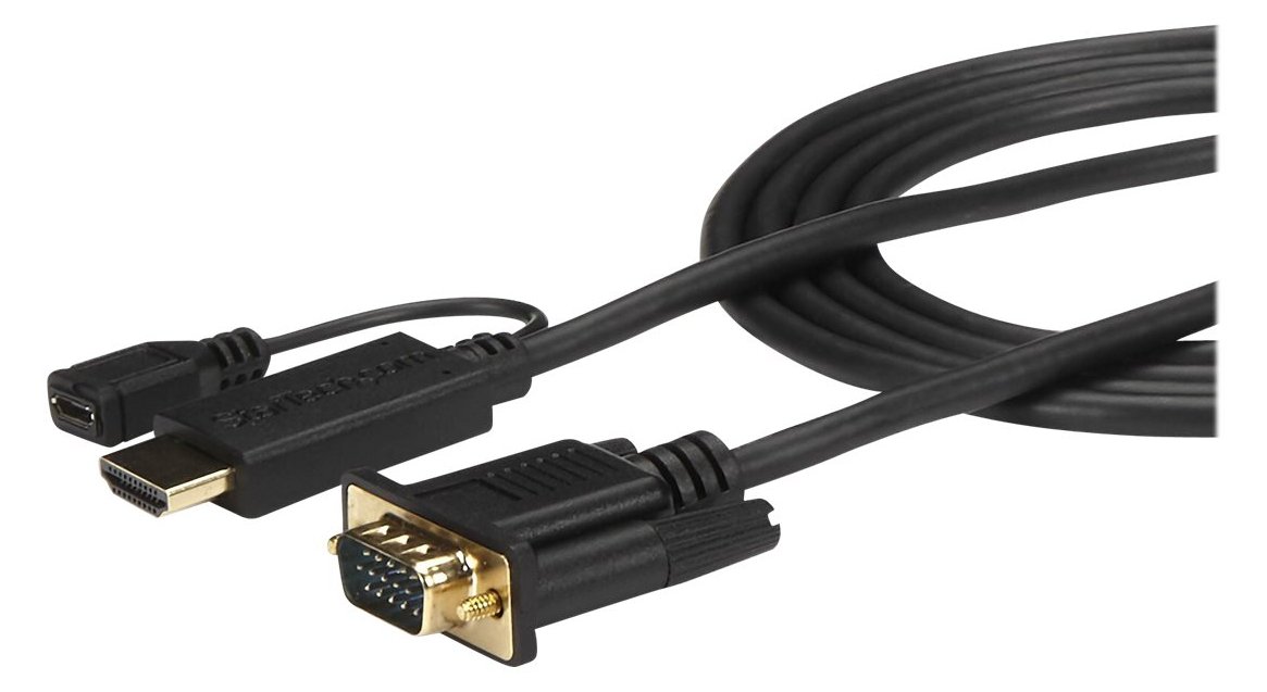 StarTech.com 1,8m aktives HDMI auf VGA Konverter Kabel