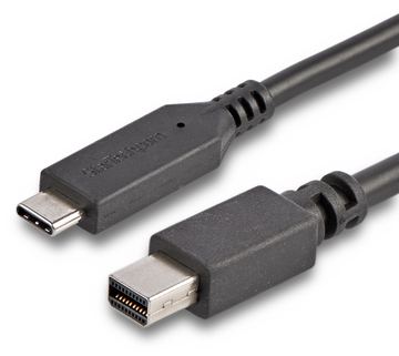StarTech.com 1,8m USB-C auf Mini DisplayPort Kabel - USB C zu mDP Kabel - 4K 60Hz - Schwarz - DisplayPort-Kabel von LumaTech