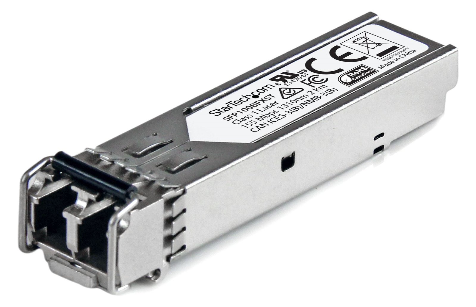 StarTech.com 100BASE-FX - 100 Mbit/s Transceiver - LC Fiber - MSA konform - 2 km - 100 Mbit/s SFP Modul - Multi Mode SFP
