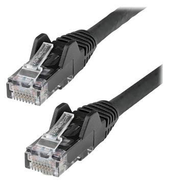 StarTech.com 10m Netzwerkkabel CAT6 - LSZH(weniger Rauch, Halogenfrei) - 10Gbit 650MHz 100W POE RJ45 U/UTP - Schwarz von LumaTech