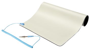 StarTech.com 11x18in Anti Static Mat, ESD Mat for Electronics Repair, Anti Static Desk Mat w/Detachable Grounding Wire von LumaTech
