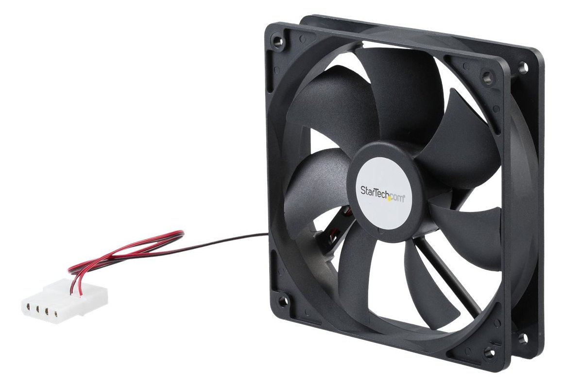 StarTech.com 120mm Gehäuselüfter - 12cm Lüfter für PC Gehäuse mit LP4 Molex Stecker (120mmx120mmx25mm)