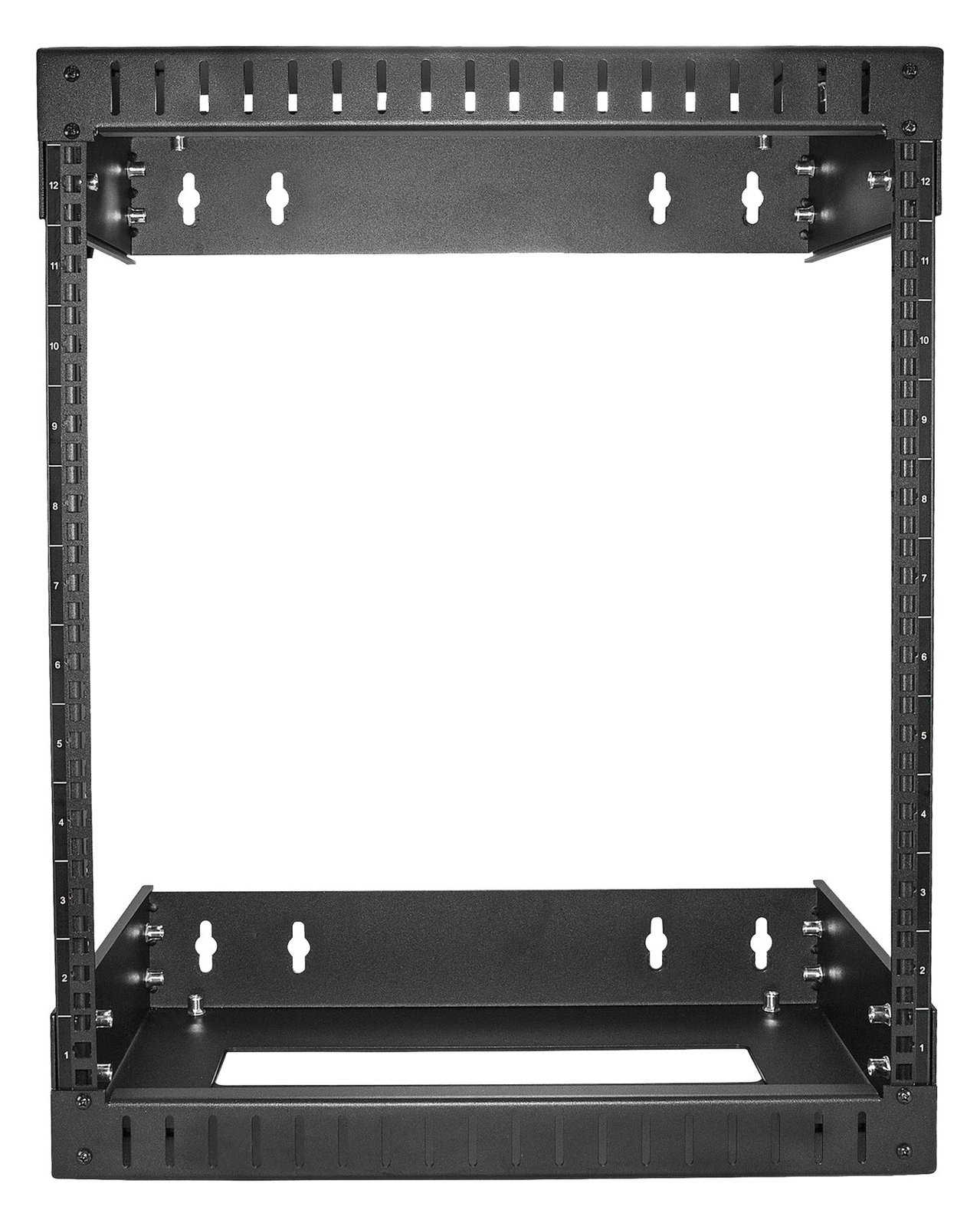 StarTech.com 12U 19 Wall Mount Network Rack, Adjustable Depth 12-20 2 Post Open Frame Server Room Rack