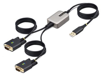 StarTech.com 13ft (4m) 2-Port USB to Serial Adapter Cable, Interchangeable DB9 Screws/Nuts, COM Retention von LumaTech
