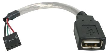 StarTech.com 15 cm USB 2.0 Kabel - USB A-Buchse auf USB Mainboard 4pin Header - Buchse/Buchse - USB Pinheader Kabel von LumaTech