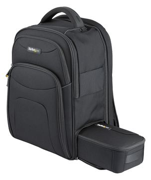 StarTech.com 15.6 Laptop Rucksack mit abnehmbarer Zubehörtasche - Ergonomischer IT Rucksack für IT Techniker/Profi von LumaTech