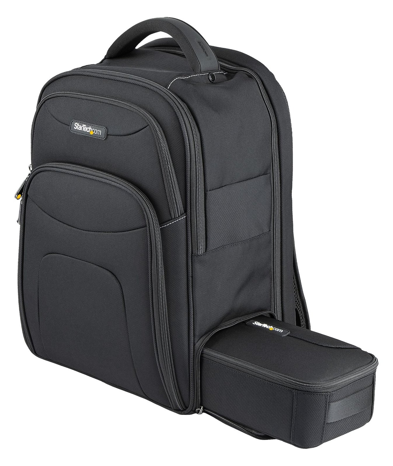 StarTech.com 15.6 Laptop Rucksack mit abnehmbarer Zubehörtasche - Ergonomischer IT Rucksack für IT Techniker/Profi