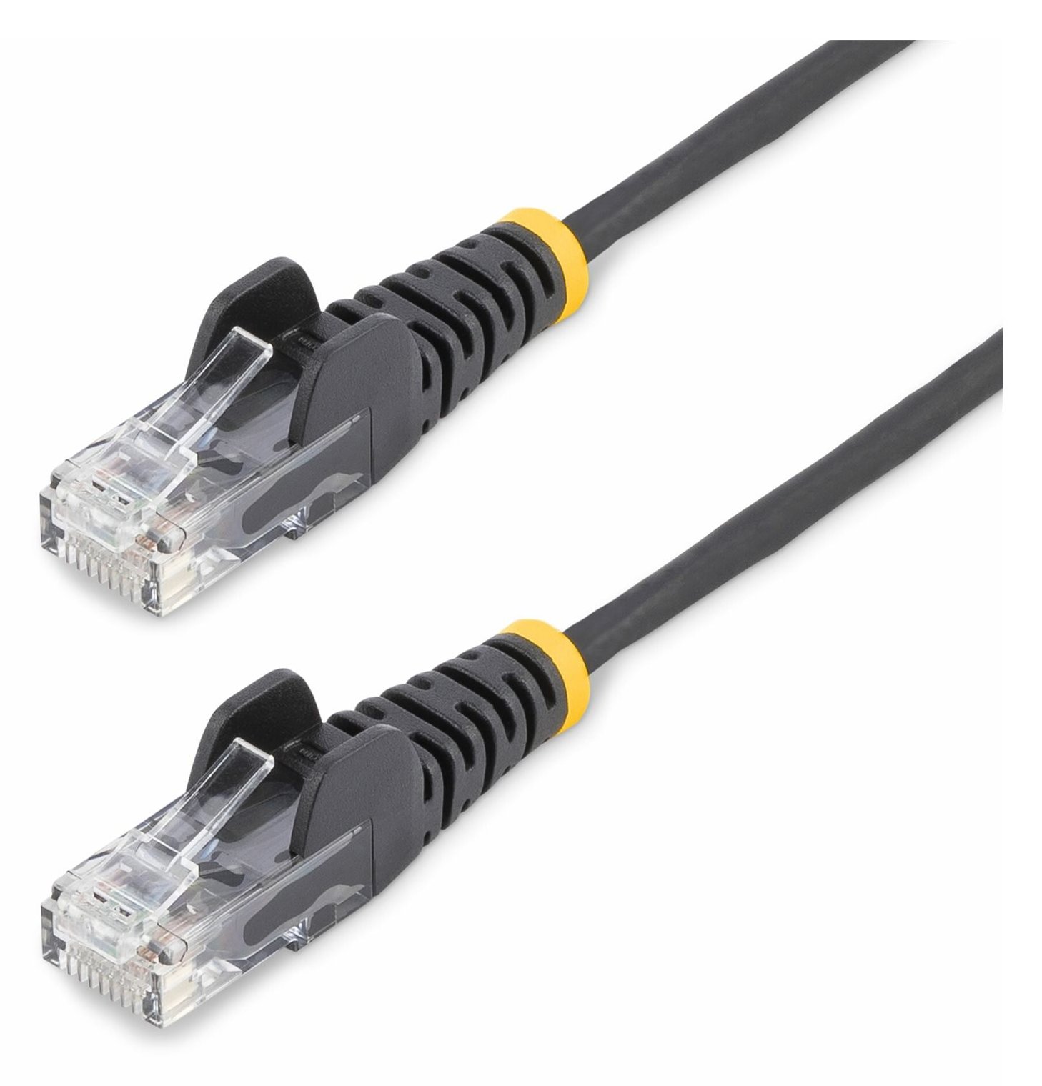 StarTech.com 15m Black Slim CAT6 Ethernet Cable, Snagless, 28AWG, LSZH - Patch-Kabel - RJ-45 (M)
