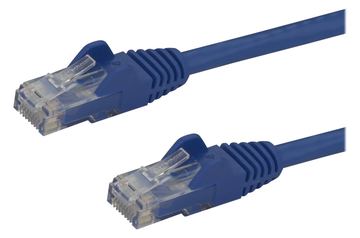 StarTech.com 15m Cat6 Snagless Gigabit UTP Netzwerkkabel - Cat 6 RJ45 Netzwerkkabel mit Knickschutz - Blau von LumaTech